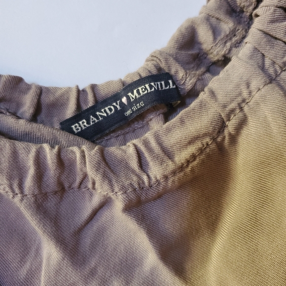 SOLD 🌸💝🌸 Brandy Melville Taupe Nude 🤎💜🤎 Romper Blanche Neutral Mini - Picture 9 of 10